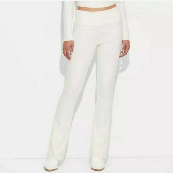 wild fable Pants - White Boot Cut Flare Pants